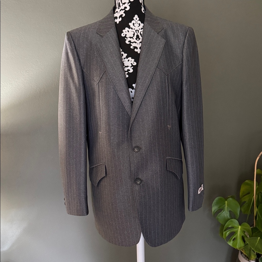 Mesquite Gray Pinstripe Suit Never Worn